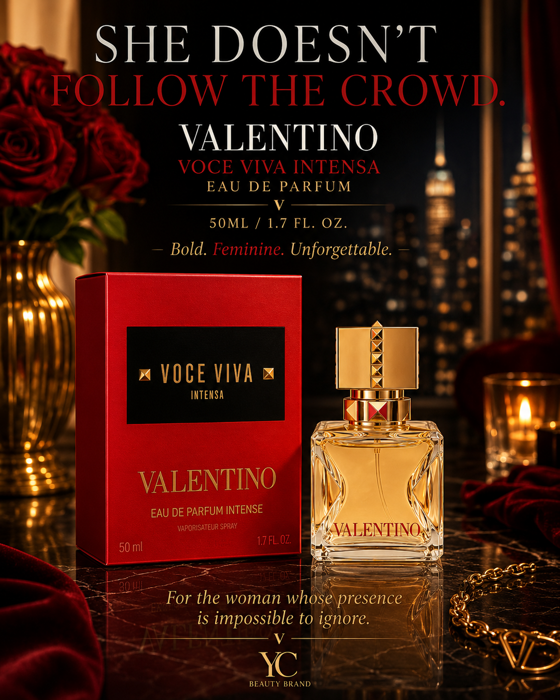 Valentino Voce Viva Intensa Eau de Parfum 50ml | Women’s Luxury Fragrance