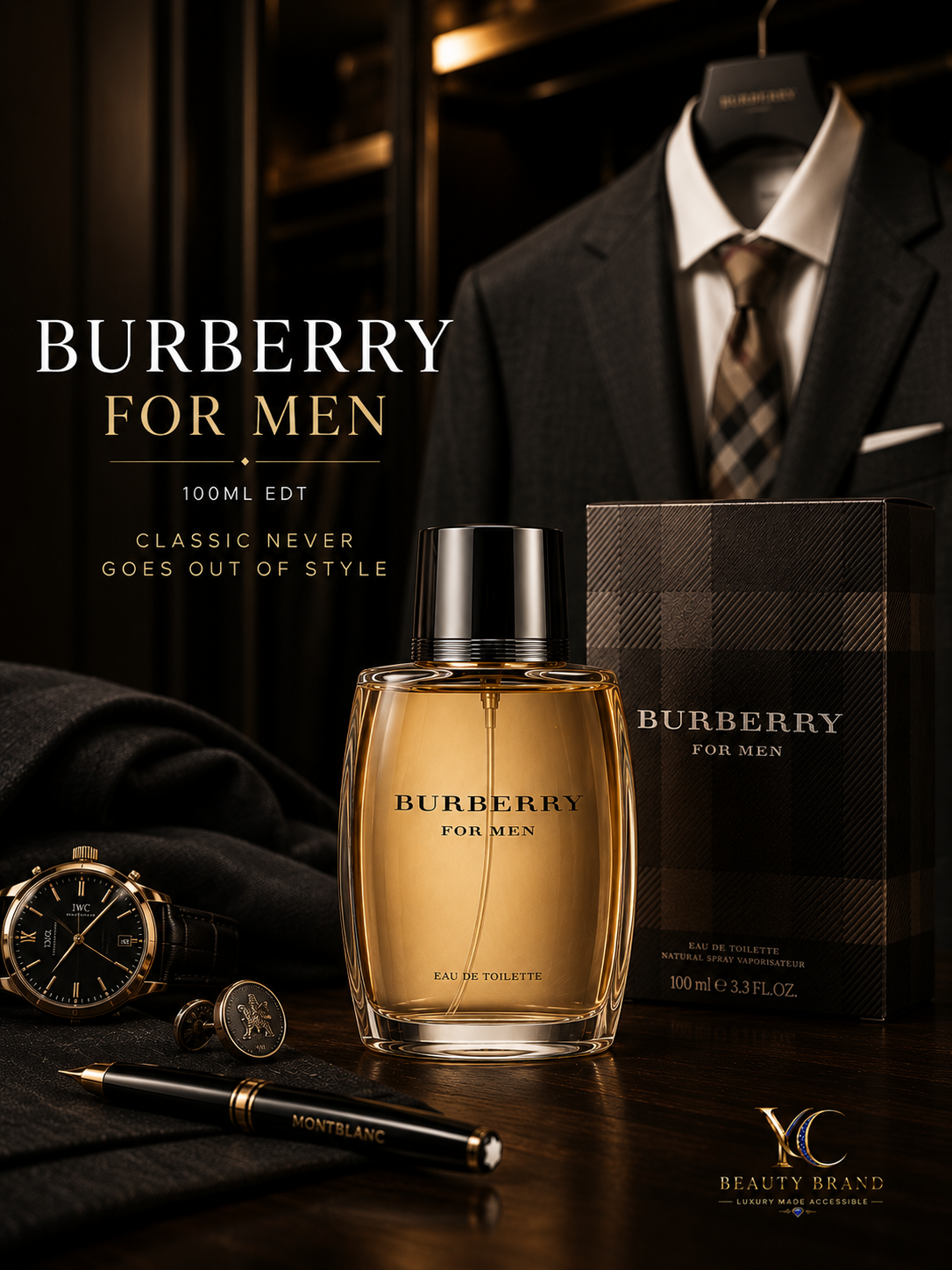Burberry For Men EDT 100ml | Classic Fresh Woody Men’s Fragrance