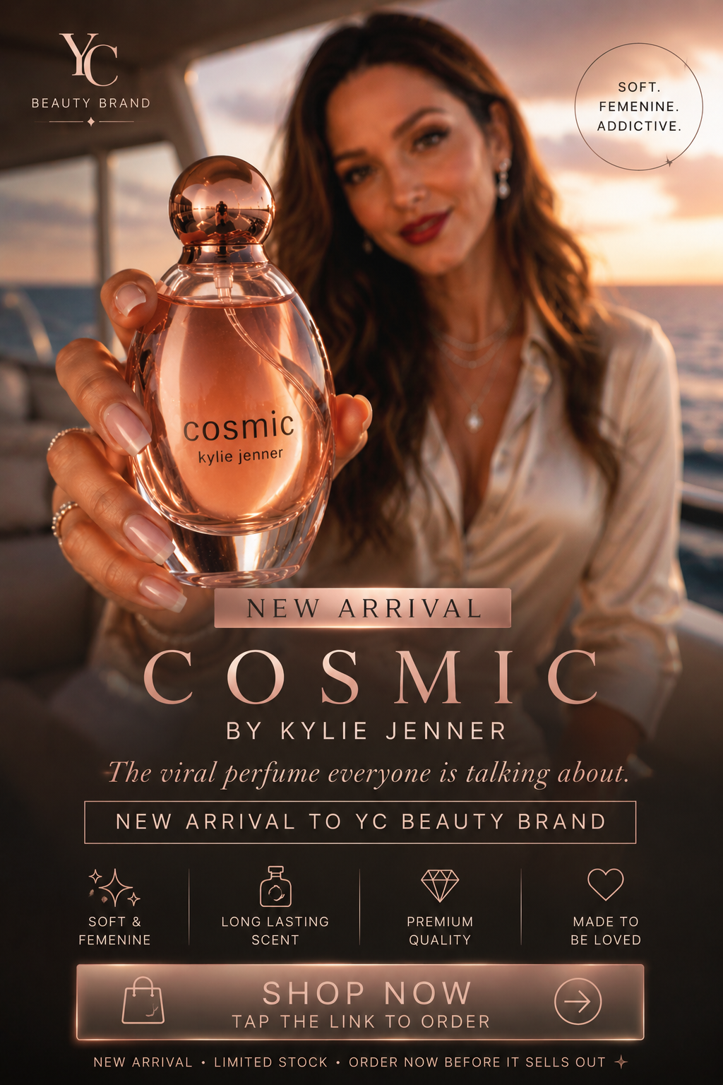 Cosmic by Kylie Jenner Eau de Parfum 3.3 oz / 100ml | Viral Soft Feminine Perfume