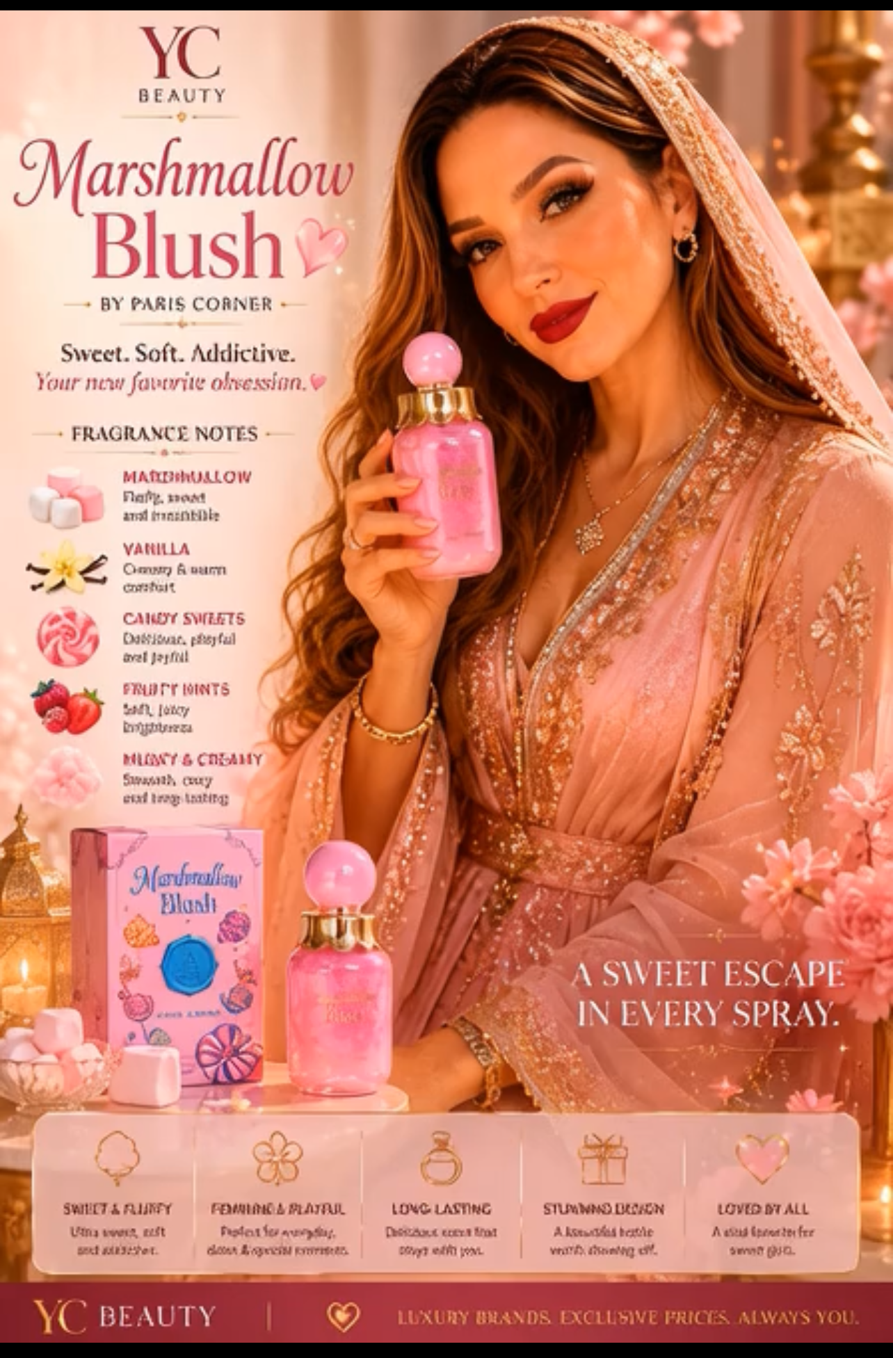 Marshmallow Blush by Paris Corner | Sweet Gourmand Perfume