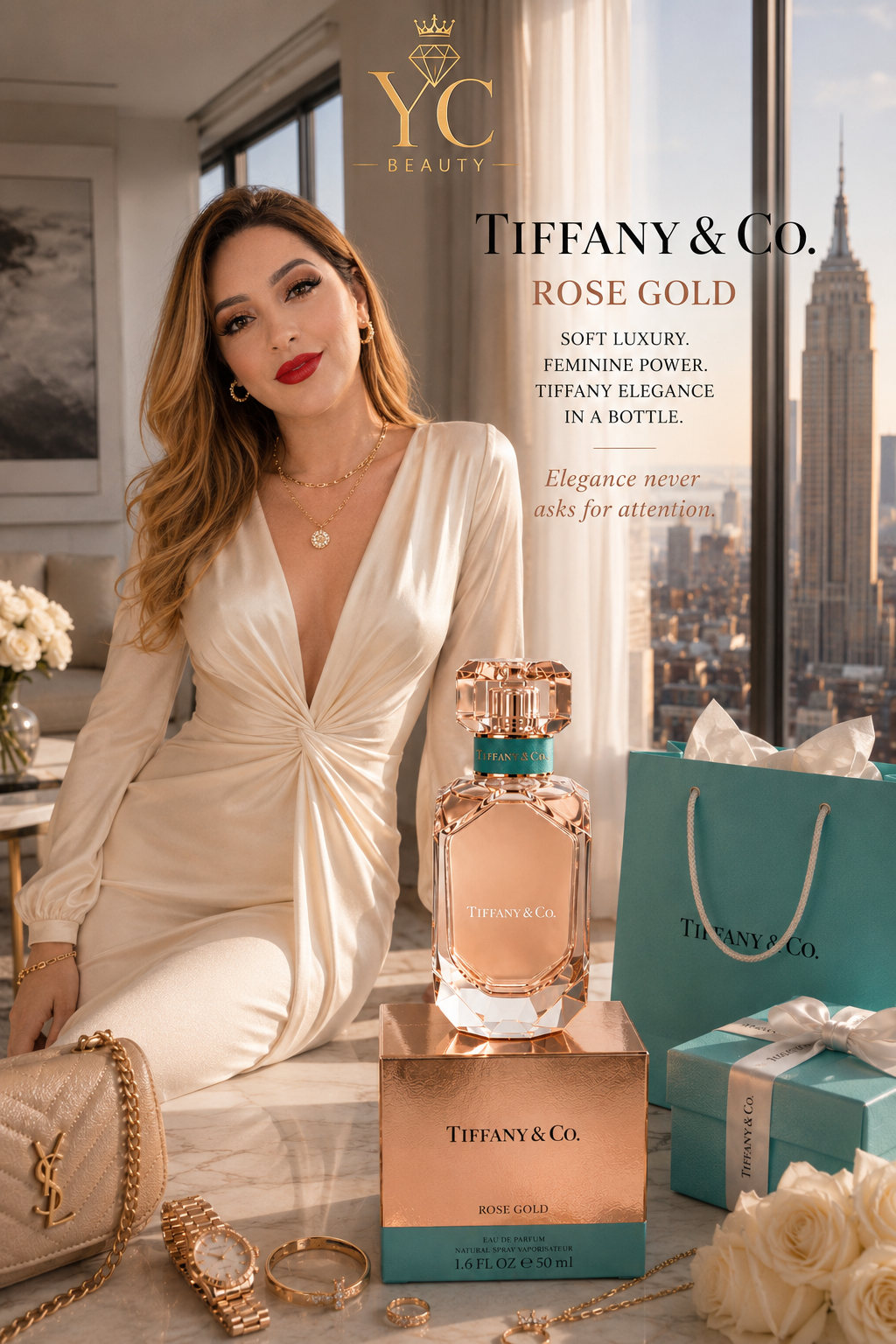 Tiffany & Co. Rose Gold Eau de Parfum 50 ML 1.6 FL OZ – 100% Authentic