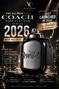 Coach Platinum Parfum 2026 Eau de Parfum 100ml | New Release at YC Beauty