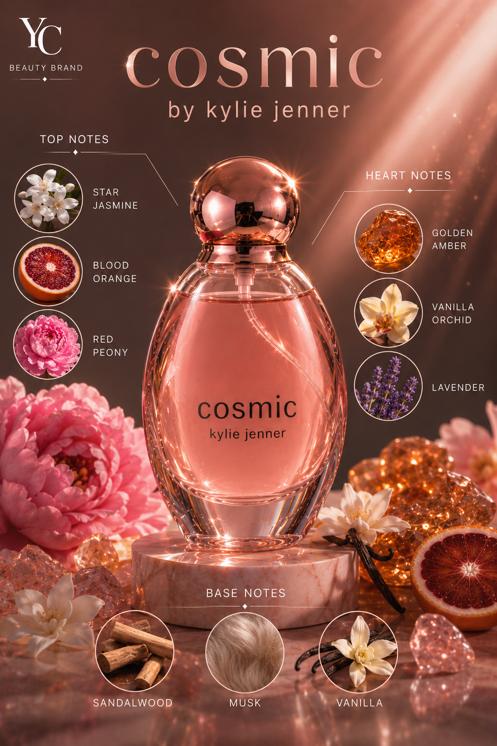 Cosmic by Kylie Jenner Eau de Parfum 3.3 oz / 100ml | Viral Soft Feminine Perfume