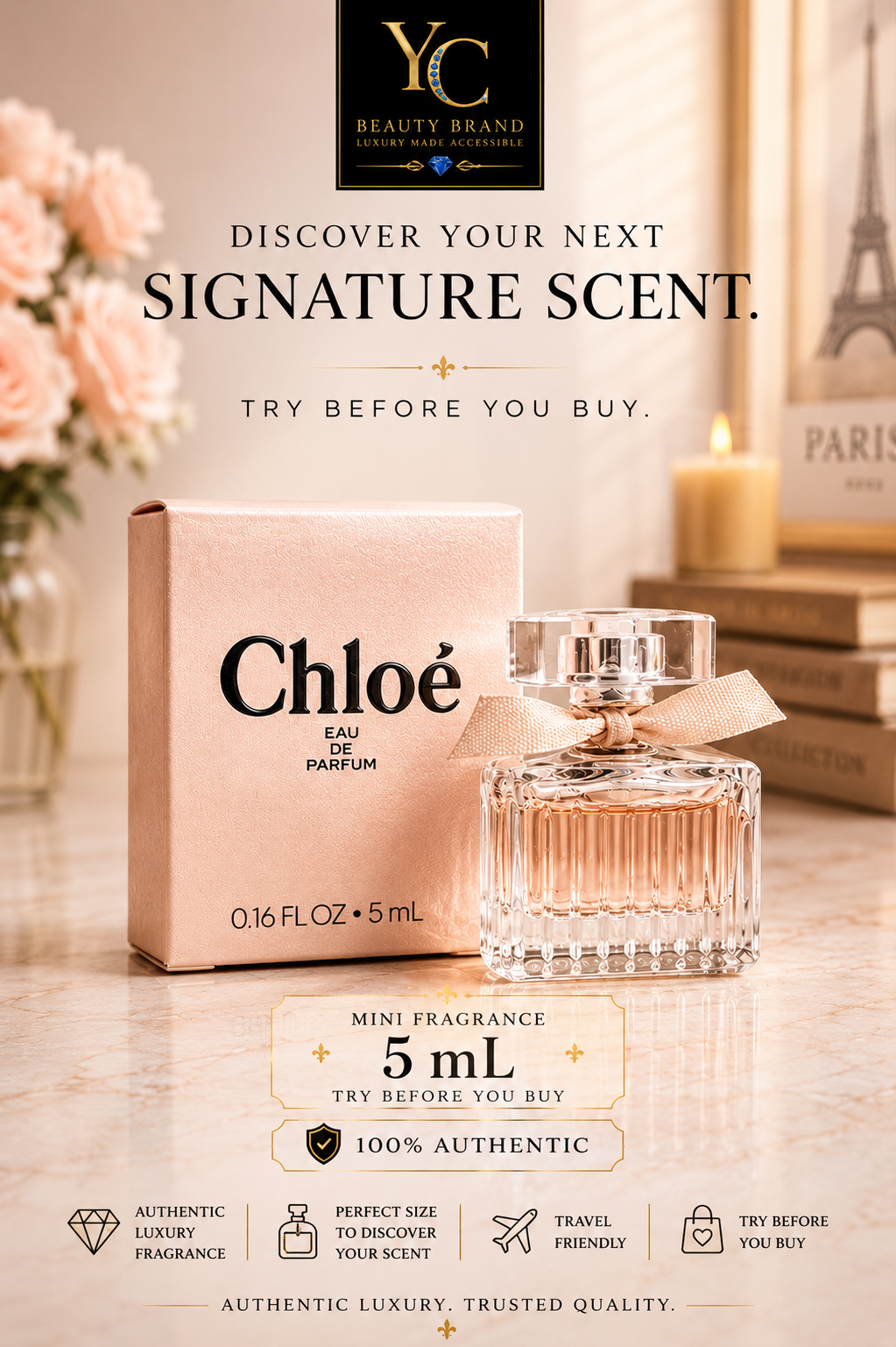 Chloé Eau de Parfum Mini 5ml – Luxury Women’s Perfume | Try Before You Buy
