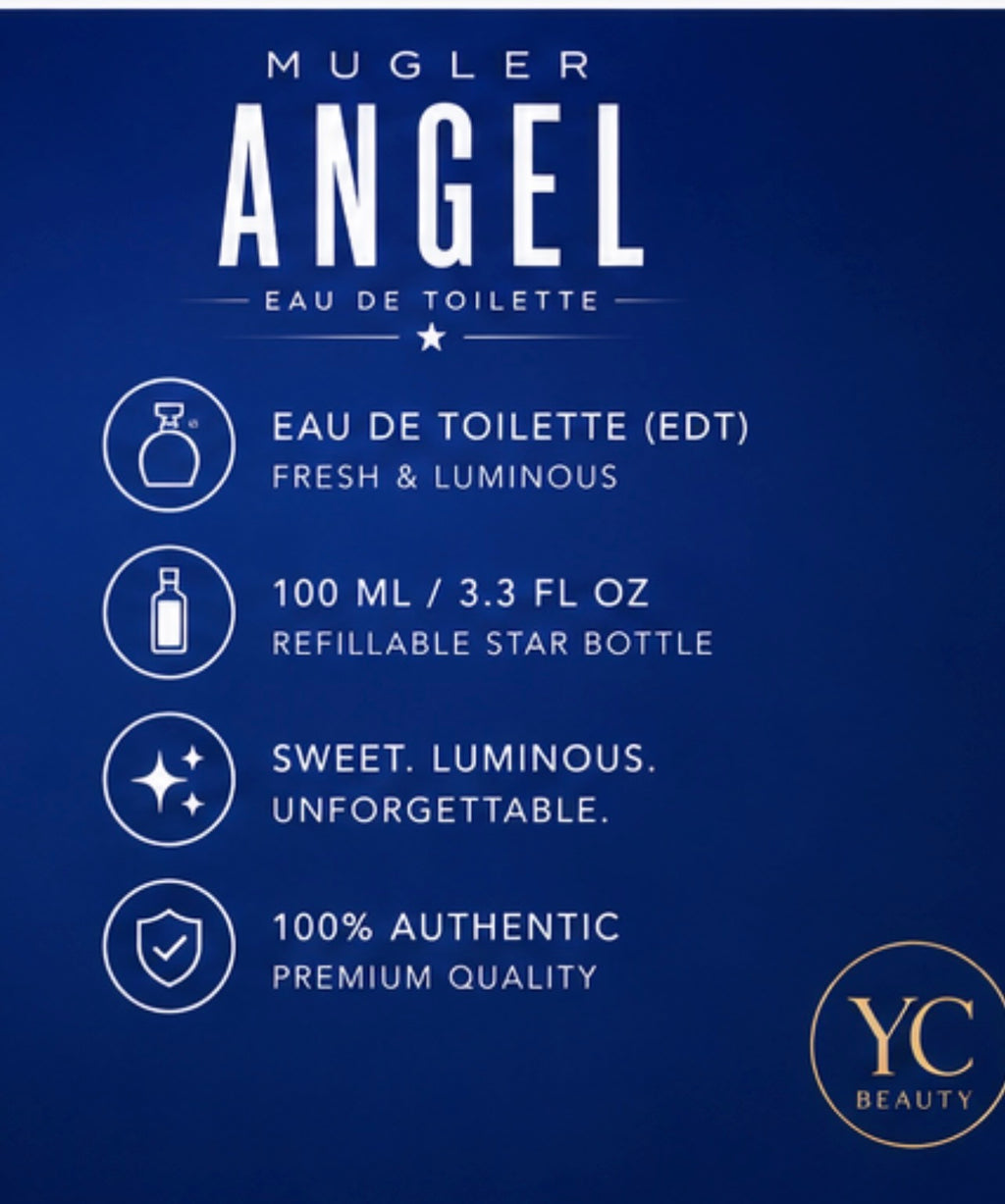 Mugler Angel Eau de Toilette EDT 100ML / 3.3 FL OZ
