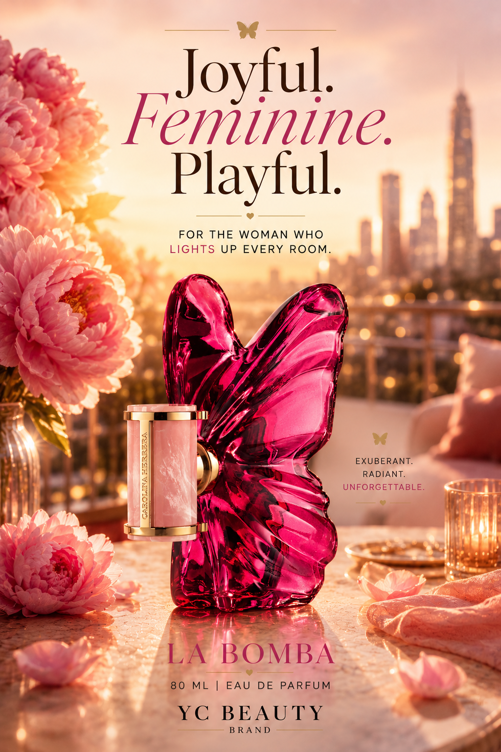 Carolina Herrera La Bomba Eau de Parfum 80ml (Tester) | Joyful, Feminine & Playful Fragrance