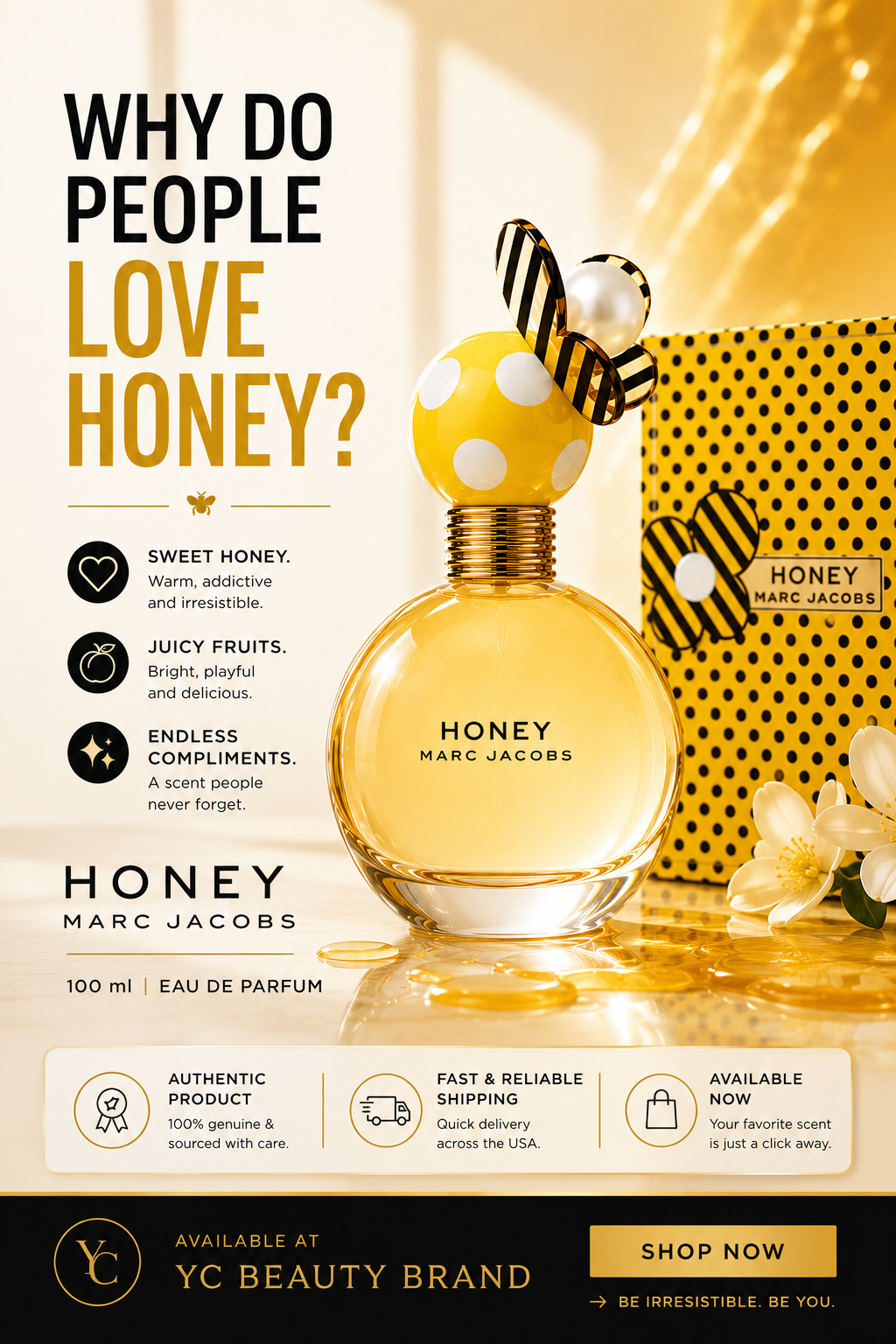 Marc Jacobs Honey Eau de Parfum Spray 100ml